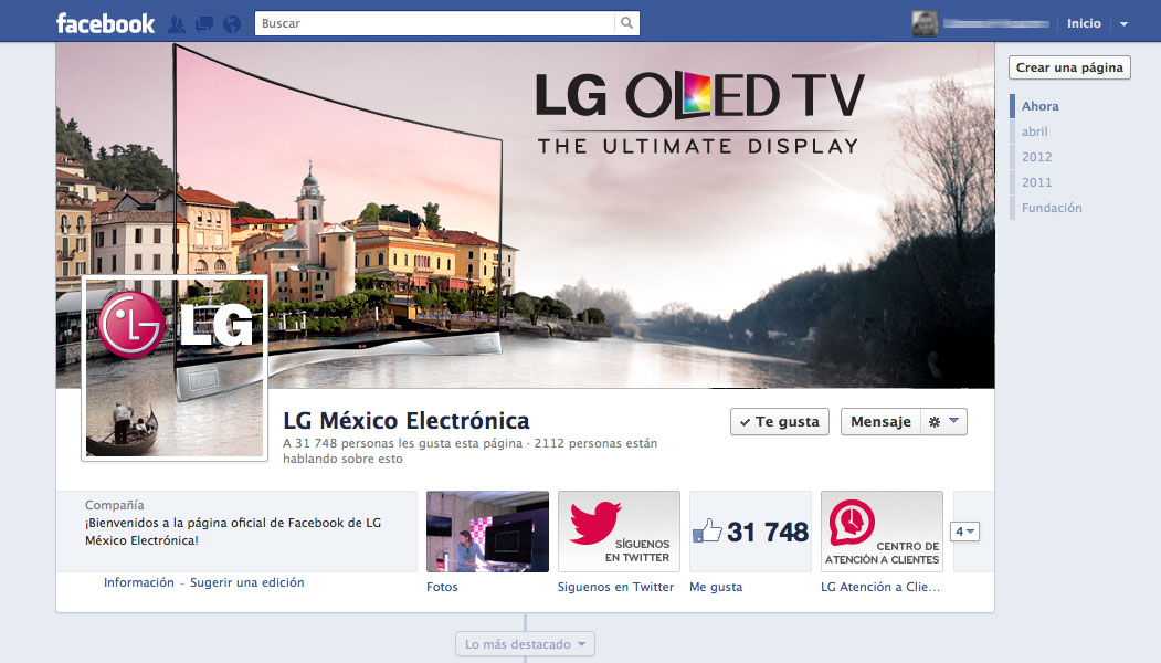 Imagen para redes sociales de LG OLED (imagen 1)