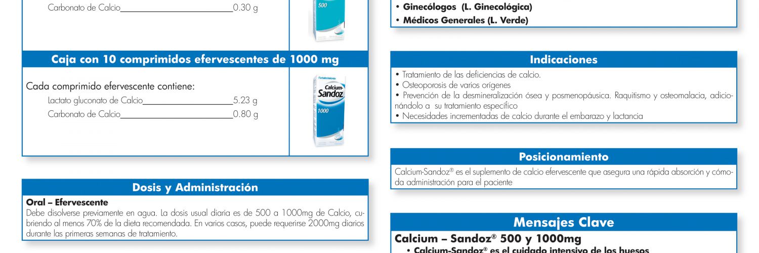 Ficha técnica Calcium-Sandoz