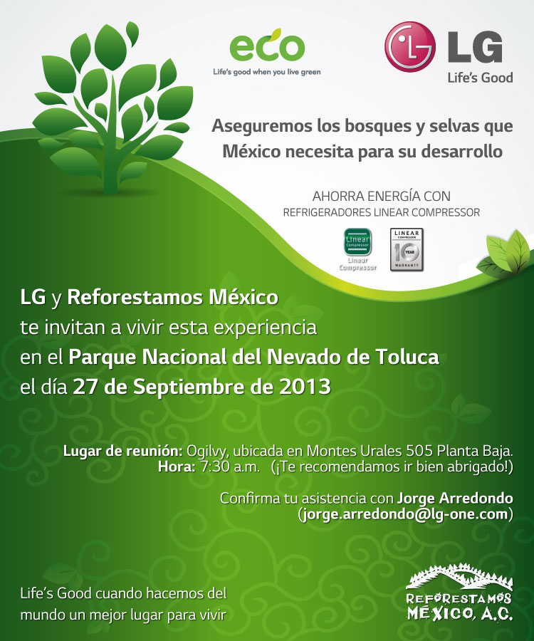 Invitación virtual Reforestamos México 2013 (imagen 1)