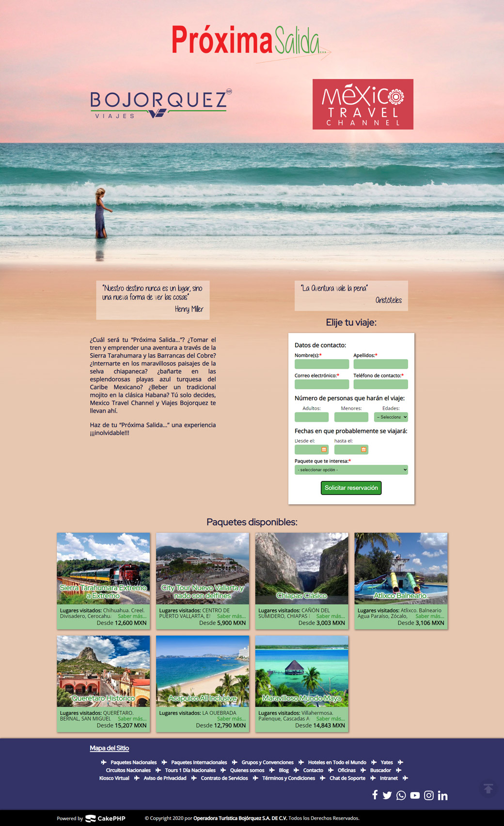 Landing Page Travel Channel (imagen 1)